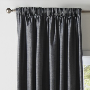 Gummerson Sienna Blockout Multi Header Curtains Charcoal