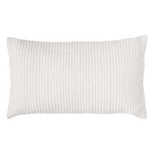 Logan And Mason Home Miller Dobby Weave Cushion Vanilla 35 x 60 cm