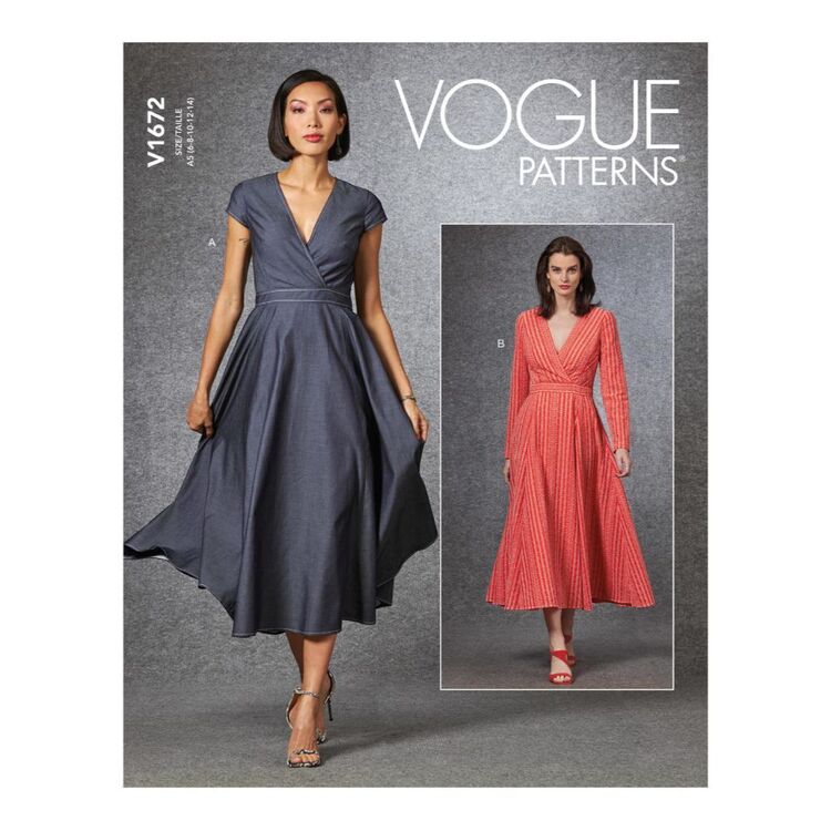 Vogue V1672 Misses' Long Sleeve Dresses Pattern Vogue V1672 Misses' Long Sleeve Dresses Pattern