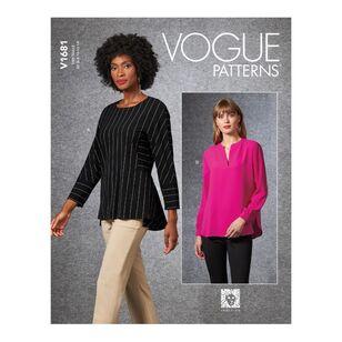 Vogue Sewing Pattern V1681 Misses' Tops White