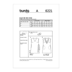 Burda Pattern 6221 Misses' Pull-On Dresses With Length Options 8 - 18