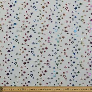 Party Play Star Printed 150 cm Tulle Fabric Rainbow 150 cm