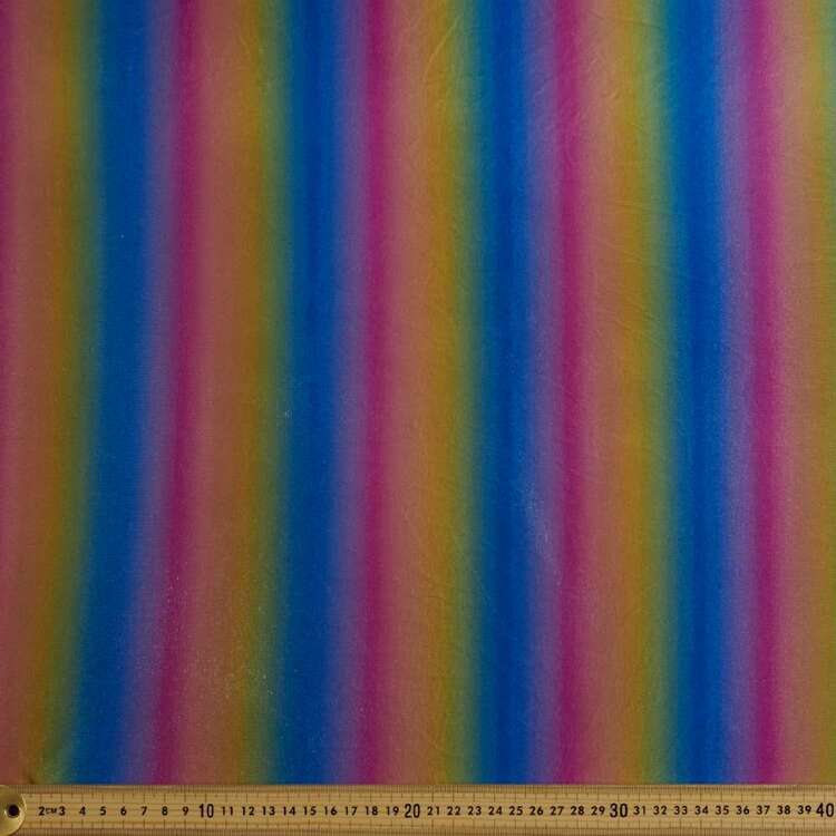 Party Play Rainbow Printed 150 cm Lame Fabric Multicoloured 150 cm
