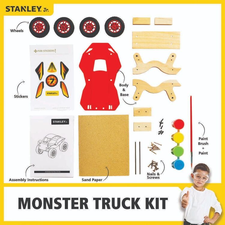 Stanley Timber Monster Truck Kit Multicoloured Medium
