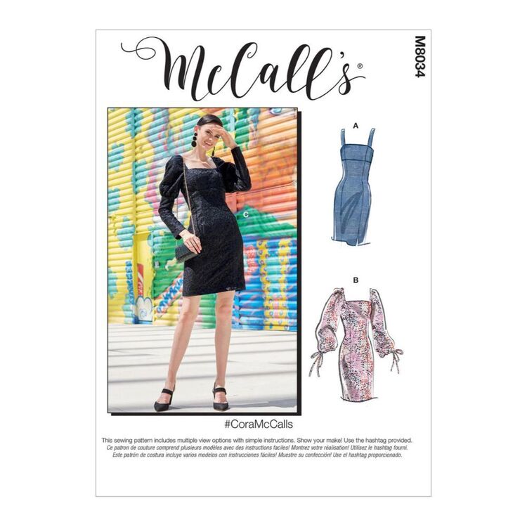McCall's Pattern M8034 #CoraMcCalls - Misses'/Misses' Petite Dresses
