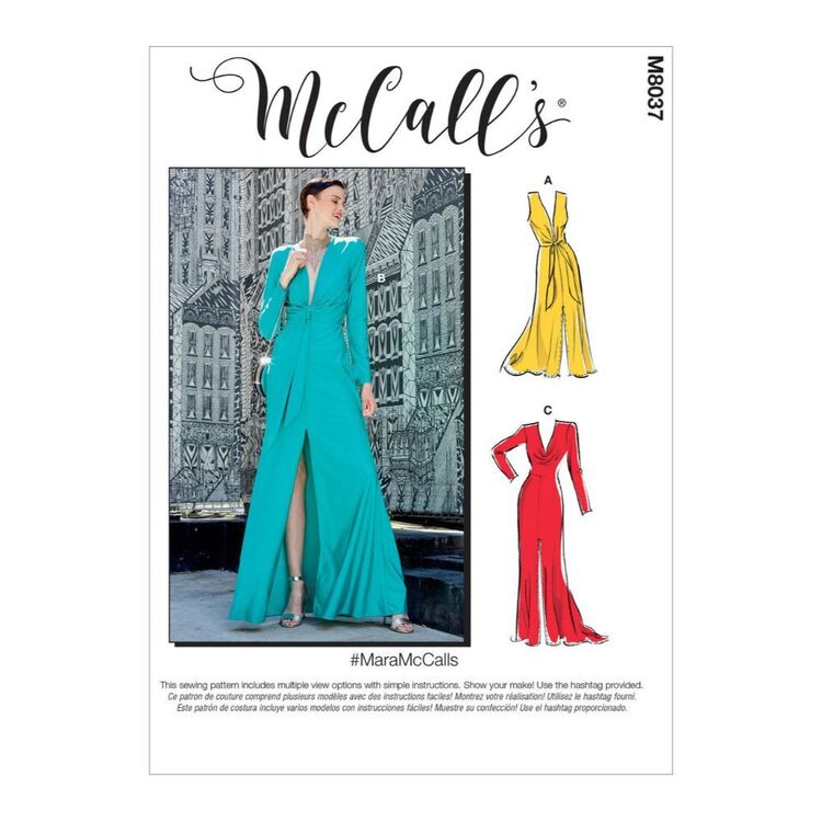 McCall's Pattern M8037 #MaraMcCalls - Misses' Special Occasion Dresses