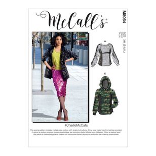 McCall's Pattern M8054 #CharlieMcCalls - Misses'/Men's Tops and Hoodies
