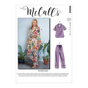 McCall's Pattern M8056 #IrisMcCalls - Misses' Robe, Belt, Tops, Shorts and Pants