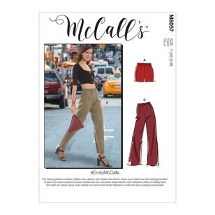 McCall's Sewing Pattern M8057 Misses' Shorts and Pants White