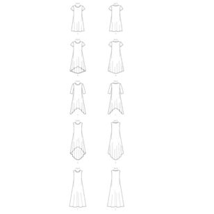 McCall's Pattern M8062 #IslaMcCalls - Misses' Straight, Handkerchief, or High-Low Hem Dresses