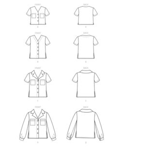 McCall's Sewing Pattern M8067 Misses' Tops White
