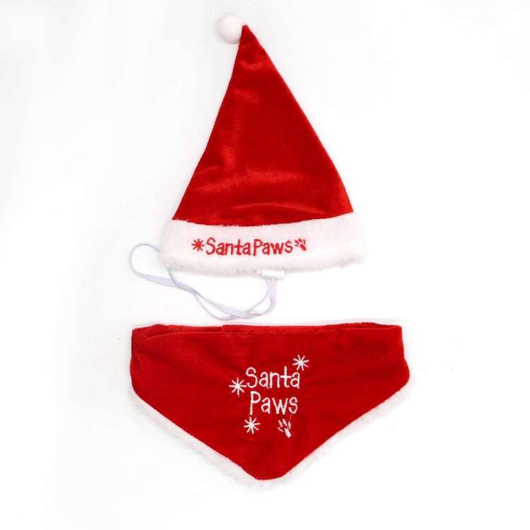 Jolly & Joy Santa Paws Pet Accessory Set