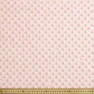 Plain 150 cm Minky Dot Polar Fleece Fabric Pale Pink 150 cm