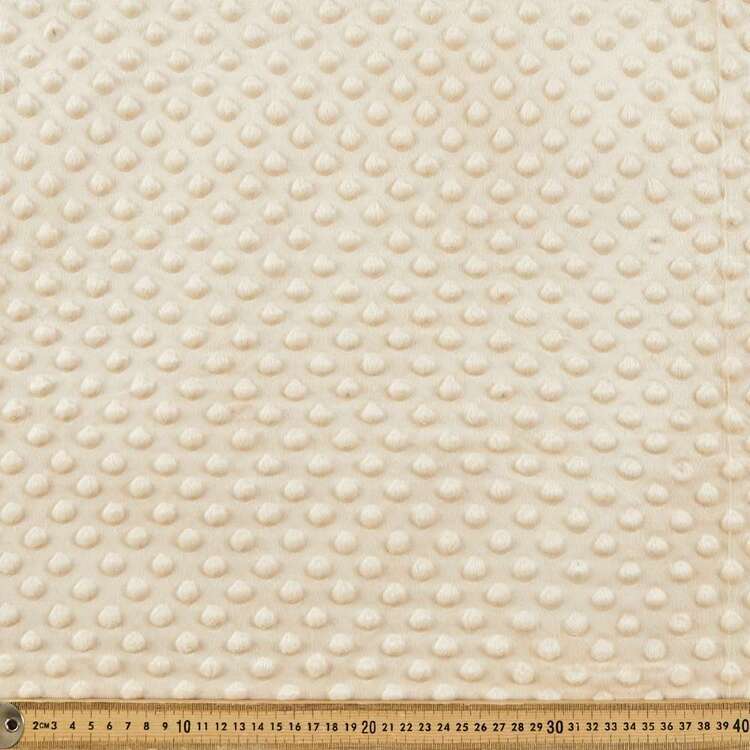 Plain 150 cm Minky Dot Polar Fleece Fabric