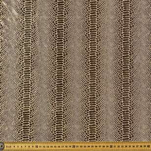 Snakeskin Foil Printed 148 cm Dance Knit Fabric Gold 148 cm