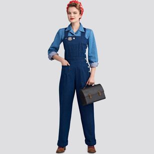 Simplicity Pattern S8447 Misses' Vintage Pants, Overalls and Blouses 16 - 24