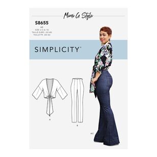 Simplicity Pattern S8655 Misses High-Waisted Pants and Tie Top by Mimi G Style