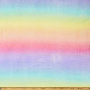 Rainbow Printed 150 cm Coral Fleece Fabric Soft & Multicoloured 150 cm