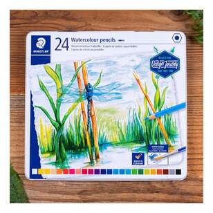 Staedtler Watercolour Pencil Tin Multicoloured 24 Pack