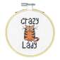 Dimensions Crazy Cat Lady Embroidery Kit Multicoloured