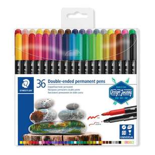 Staedtler Double-Ended Permanent Pen Set of 36 Multicoloured 36 Pack