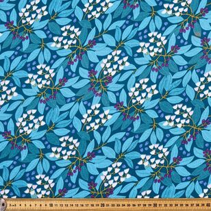 Jocelyn Proust Blueberry Ash Printed 112 cm Organic Cotton Jersey Multicoloured 112 cm