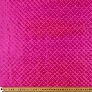 Hot Pink Scale Printed 148 cm Dance Knit Fabric Hot Pink 148 cm