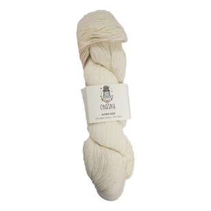 Chaska Alpaca Sock 4 Ply Wool Blend Yarn 0010 Cream 100 g
