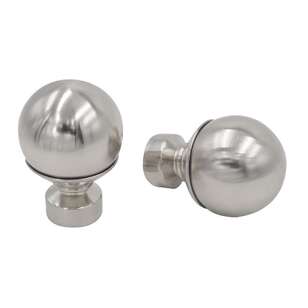 Caprice Premium 28 mm Ball Finials Silver