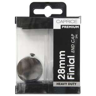 Caprice Premium 28 mm Endcap Finials Gunmetal
