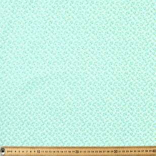Floral Dots Blender Cotton Fabric Aqua 112 cm