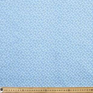 Floral Dots Blender Cotton Fabric Blue 112 cm
