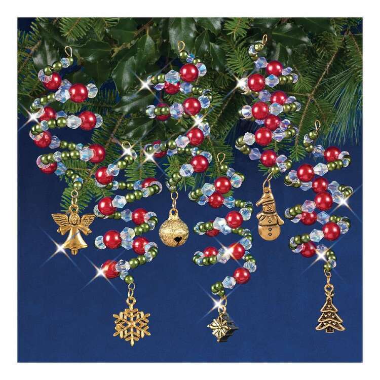Solid Oak Christmas Charmers Ornament Kits Multicoloured