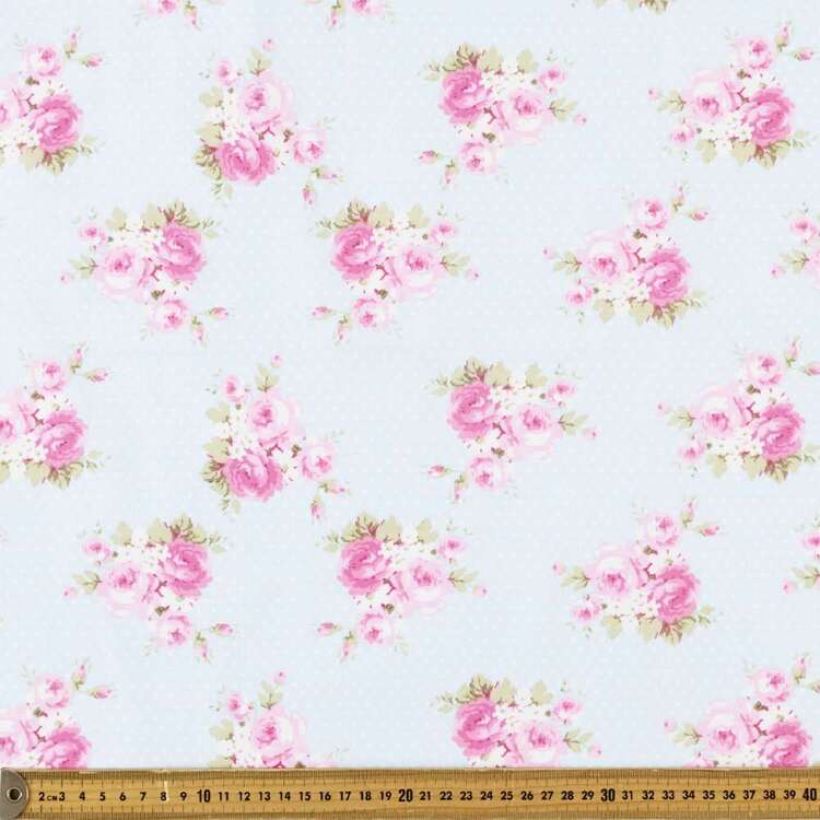 All In Bloom Large Posy Cotton Fabric