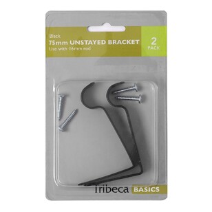 Tribeca 16 mm Conduit 75 mm Unstayed Brackets Black 75 mm