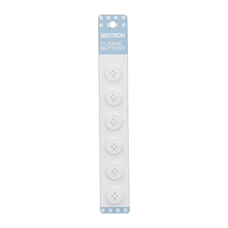Beutron Classic 4 Hole Button 6 Pack