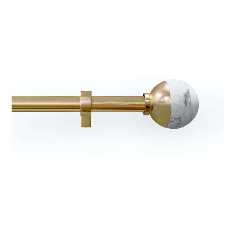 Selections 22/25mm Studio Marble Rod Set Brass