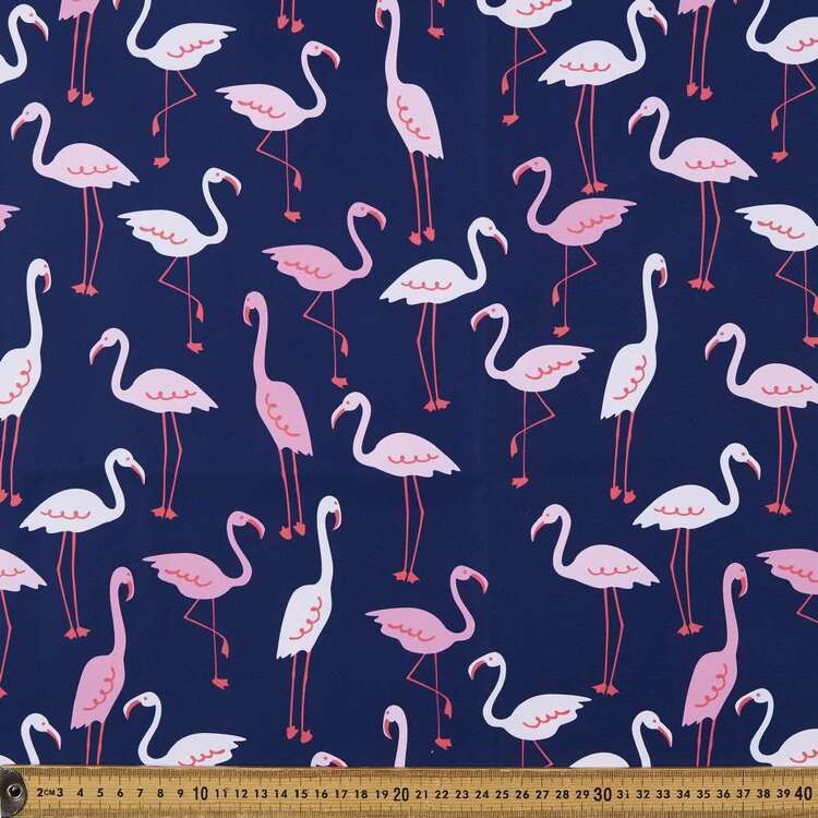 Flamingos Printed 150 cm Trunk Microfiber Fabric