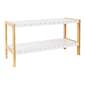Living Space Aiko Bench With Shelf White 70 x 26 x 36 cm