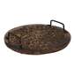 Living Space Deco Etched Natural Wood Tray 30 x 30 x 6cm Natural 30 x 30 x 6 cm