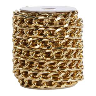 Crafters Choice Large Chain On Roll Curb Gold 3 m