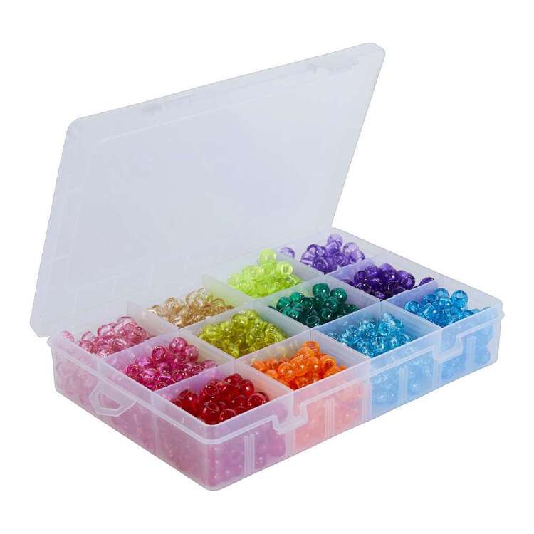 Crafters Choice Pony Beads Box Multicoloured