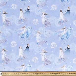 Frozen 2 Elsa & Anna Cotton Fabric Blue 112 cm