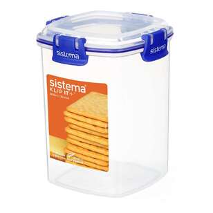 Sistema Klip It Plus 900 mL Cracker Container Clear