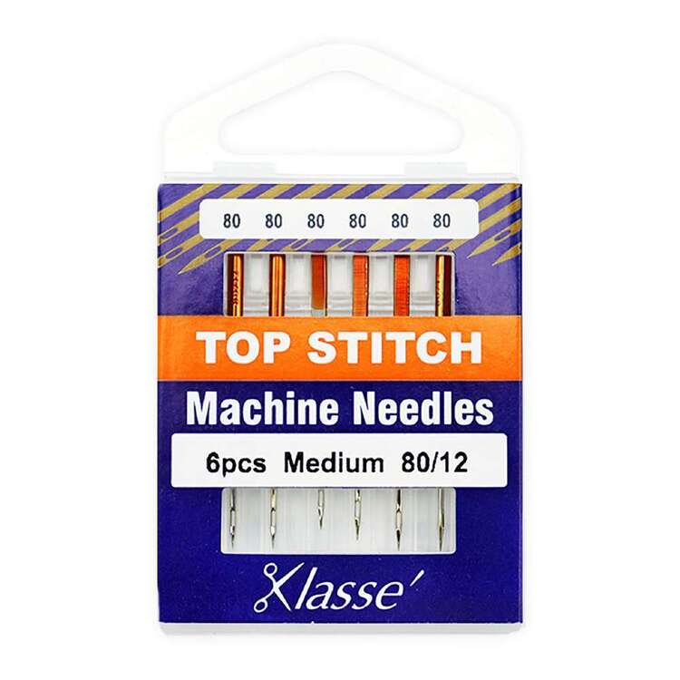 Klasse 80/12 Topstitch Machine Needle Silver 80/12