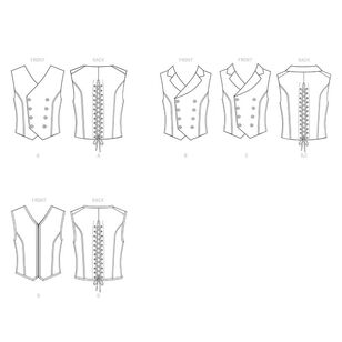Simplicity Pattern 9087 Men's Steampunk Corset Vests