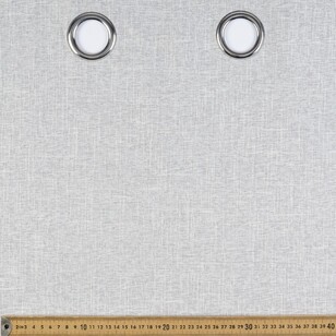 Gummerson Neutrals Blockout Eyelet Cut, Hem & Hang Curtain Fabric Granite 270 cm