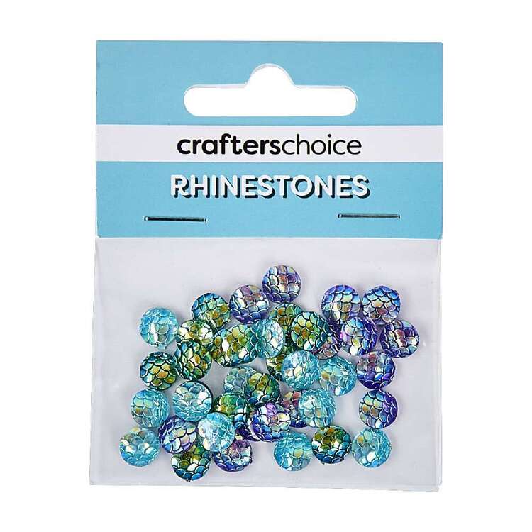 Crafter's Choice Rhinestone 8 mm Stick-On Round Scales