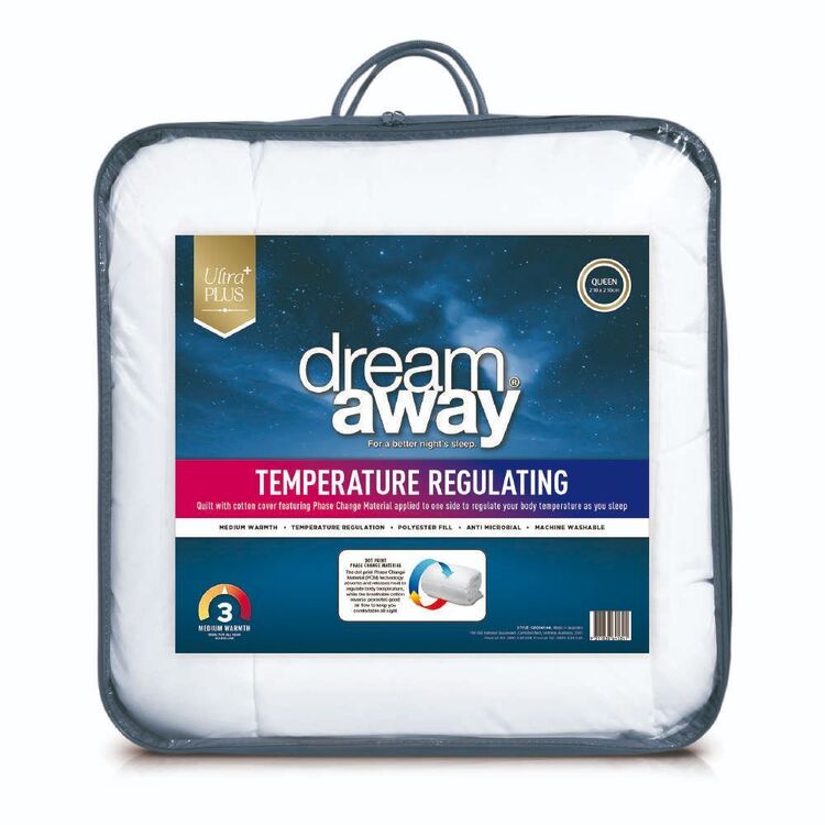Dream Away Temperature Regulating Mattress Protector White