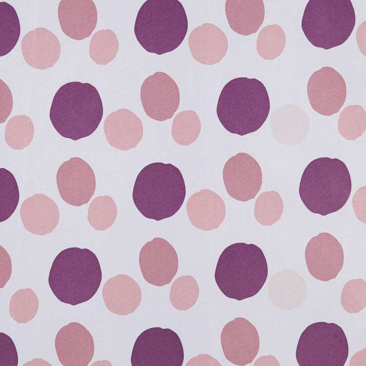 KOO Kids Chloe Dots Printed Blockout Concealed Tab Curtains Pink